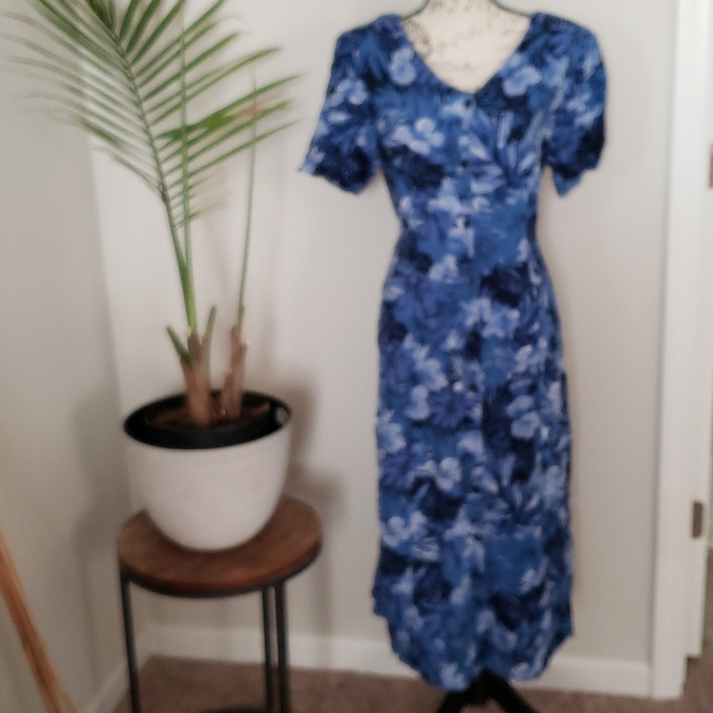 Button down maxi dress